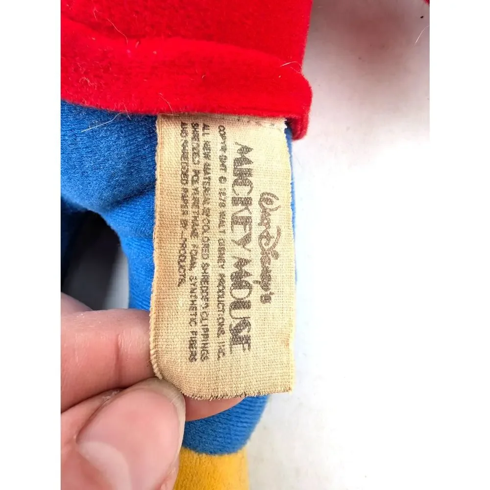 Vintage 1976 Knickerbocker Mickey Mouse Club Musical Plush Wind Up Works